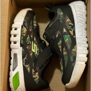Boys Camo Skechers Shoes S-Lights